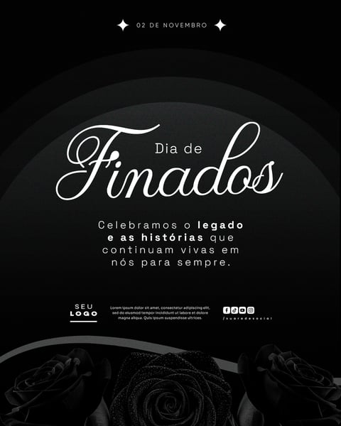 DIA DE FINADOS 02 DE NOVEMBRO SOCIAL MEDIA PSD EDITÁVEL 6