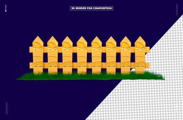 CERCA DE MADEIRA FESTA JUNINA 3D