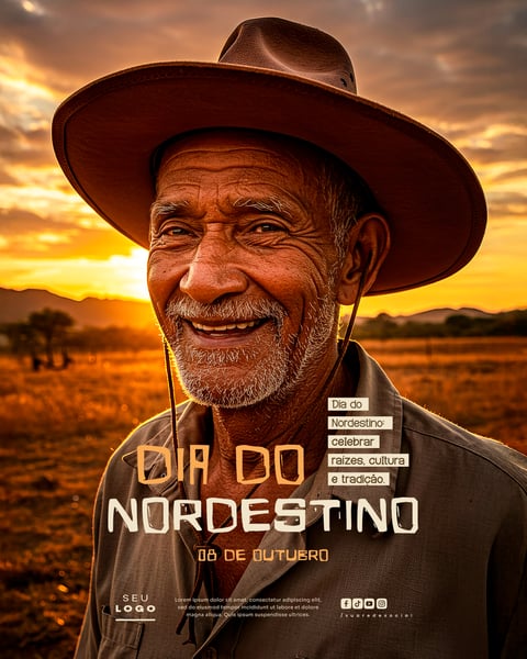 DIA DO NORDESTINO 08 DE OUTUBRO SOCIAL MEDIA PSD EDITÁVEL 4