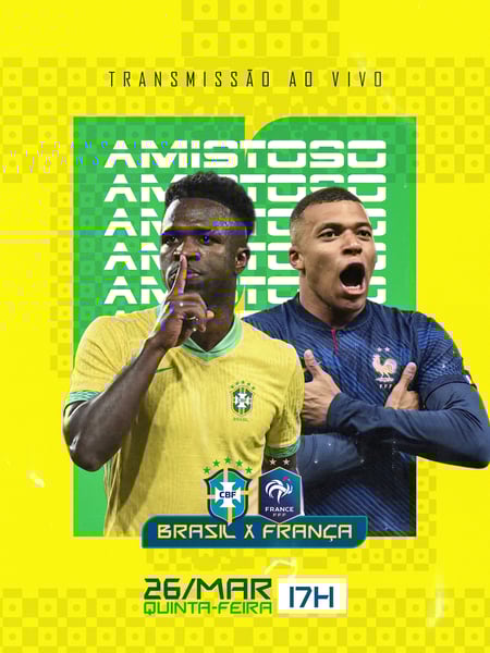 FLYER FUTEBOL BRASIL X FRANÇA PSD EDITÁVEL 05