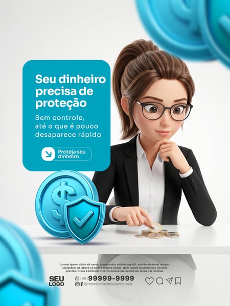 Social Media ECONOMIA NO DIA A DIA PSD EDITÁVEL 11
