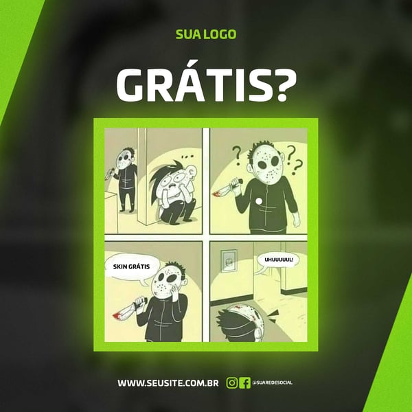 POST LOJA GAMER MEME FEED