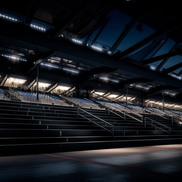IMAGEM DE ESTADIO COM LUZES PARA COMPOSIÇÃO