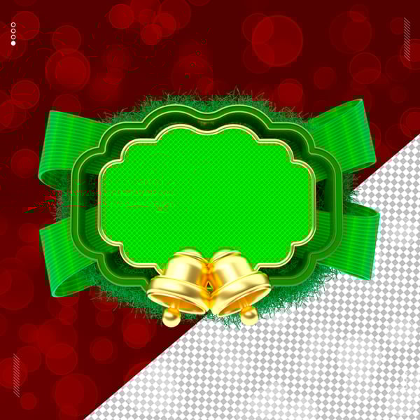 ENFEITE 3D DE NATAL PARA REDES SOCIAIS