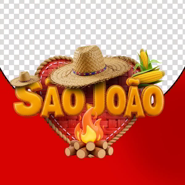 SELO 3D - FESTA JUNINA, SÃO JOÃO, ARRAIA