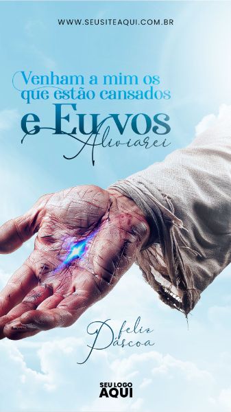 STORY - PÁSCOA | JESUS | PSD EDITÁVEL