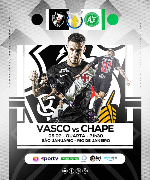 FLYER ESPORTIVO FUTEBOL CAMPEONATO BRASILEIRO VASCO