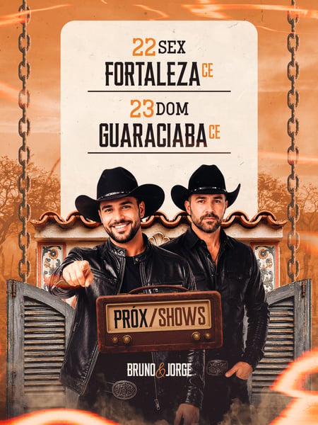 11 FLYER AGENDA PRÓXIMOS SHOWS FEED PSD EDITÁVEL