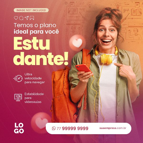 TEMOS O PLANO IDEAL PARA VOCÊ ESTUDANTE - INTERNET