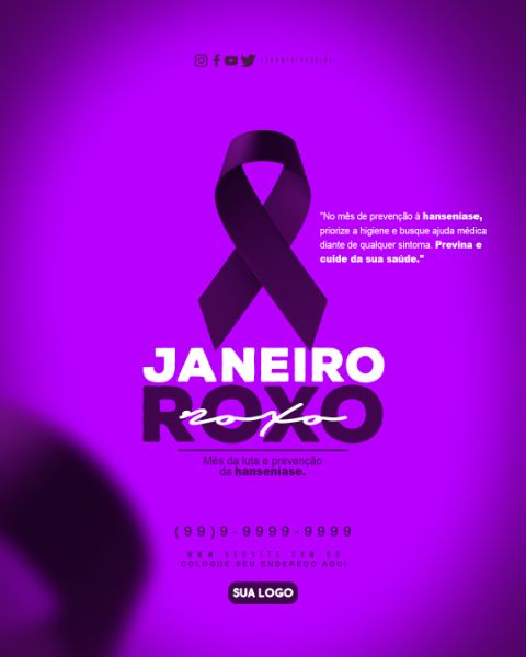 JANEIRO ROXO MÊS DA LUTA CONTRA HANSENÍASE FEED