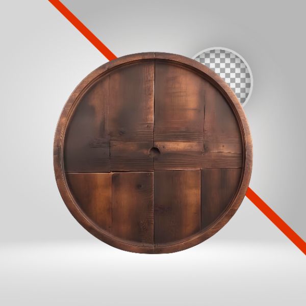 CÍRCULO DE MADEIRA 3D, PLACA PRA TEXTO, ELIPSE, ELEMENTO PNG, TÁBUA, RODA, FUNDO TRANSPARENTE, SÃO JOÃO