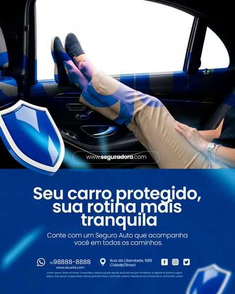 Seguradora Social Media PSD Editável 6