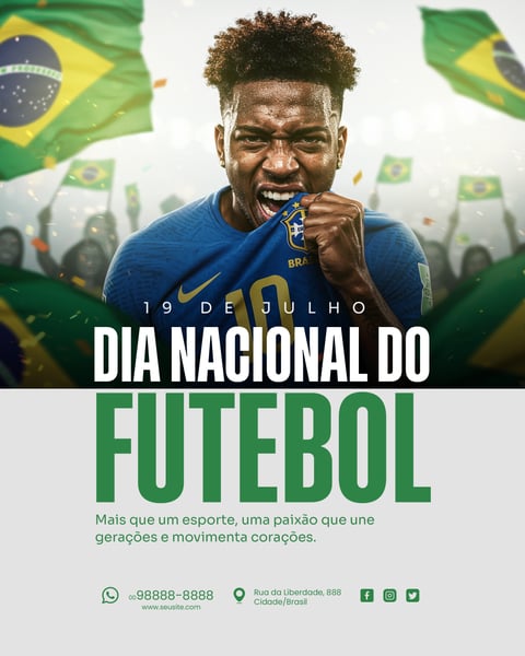 19 DE JULHO DIA NACIONAL DO FUTEBOL