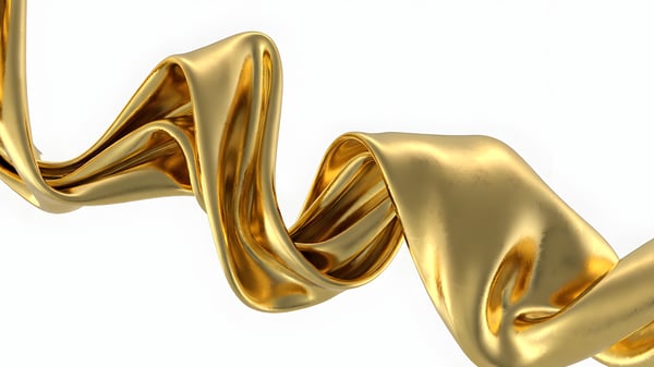 Fita dourada ondulada 03