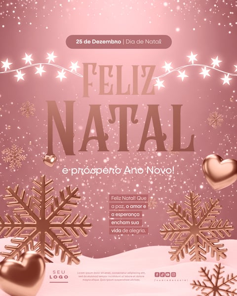 FELIZ NATAL E PRÓSPERO ANO NOVO 25 DE DEZEMBRO SOCIAL MEDIA PSD EDITÁVEL (9)