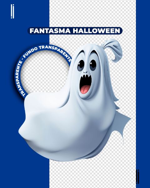 FANTASMA HALLOWEEN | IMAGEM SEM FUNDO | ELEMENTO 3D | PNG