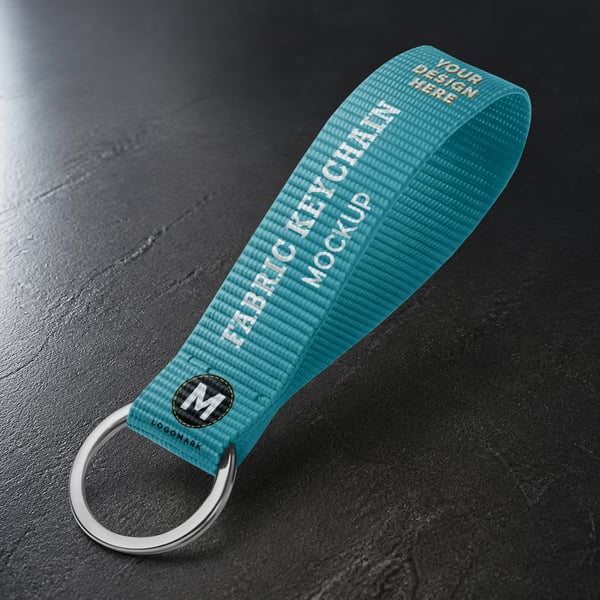 CHAVEIRO DE TECIDO PSD EDITÁVEL MOCKUP