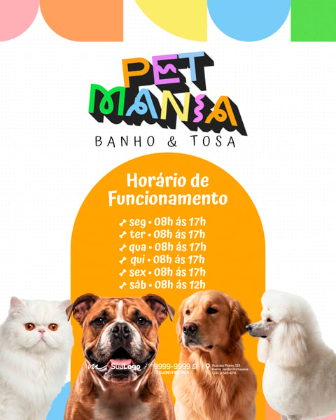PETSHOP BANHO E TOSA PROFISSIONAL SOCIAL MEDIA PSD EDITÁVEL 8