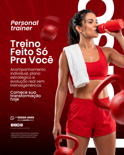 PERSONAL TRAINER SOCIAL MEDIA PSD EDITÁVEL