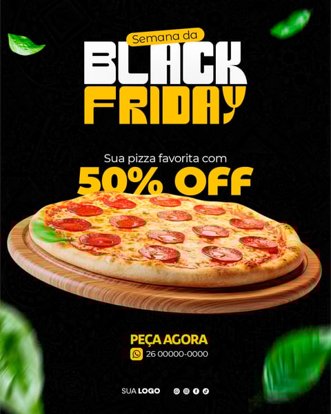 REDE SOCIAL PIZZARIA BLACK FRIDAY PIZZA