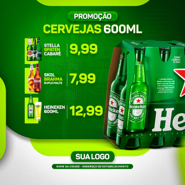 FLYER PROMOÇÃO CERVEJA BAR E CERVEJARIA