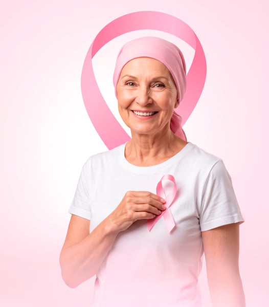MULHER COM LAÇO DA CAMPANHA OUTUBRO ROSA JPG