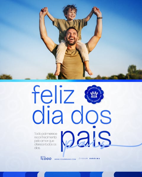 FELIZ DIA DOS PAIS AGOSTO SOCIAL MEDIA PSD EDITÁVEL 7