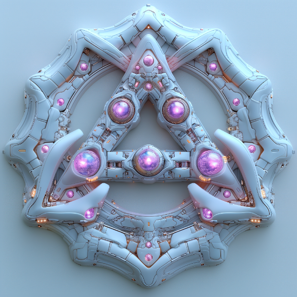 ELEMENTO 3D FUTURISTA | COM LUZES NEON | IMAGEM