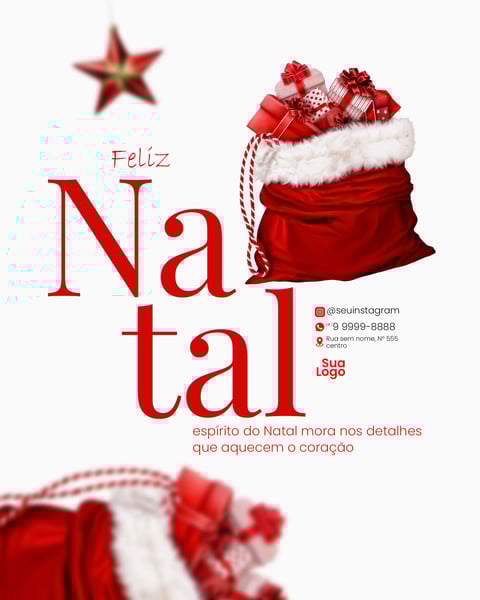 FELIZ NATAL SOCIAL MEDIA PSD EDITÁVEL
