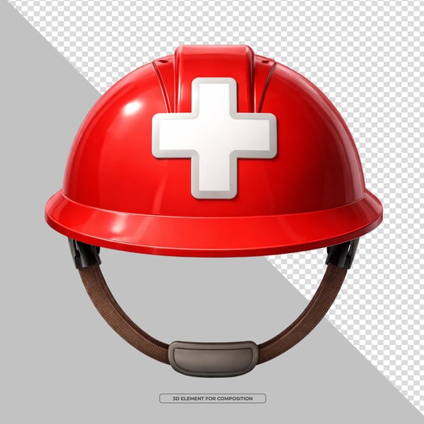 ELEMENTO 3D PNG CAPACETE DE FORRO DE FAVELA 3D