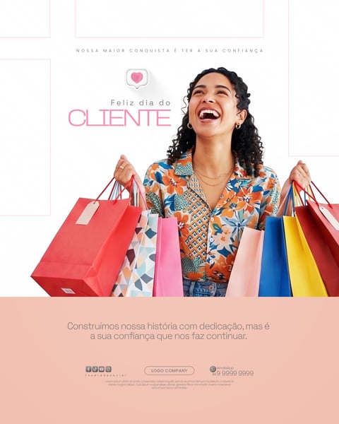 DIA DO CLIENTE HOMENAGEM ESPECIAL ARTE PARA REDES SOCIAIS SOCIAL MEDIA PSD EDITÁVEL 2