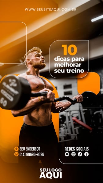 POST STORY - ACADEMIA - 10 DICAS PARA MELHORAR SEU TREINO