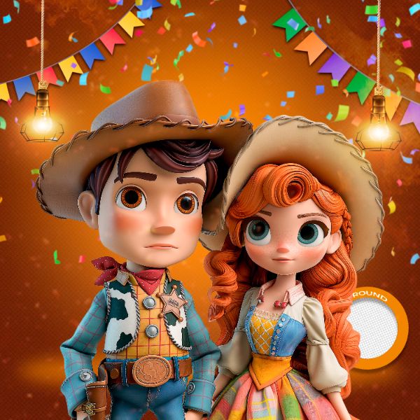 MASCOTES DE FESTA JUNINA MODELO 201