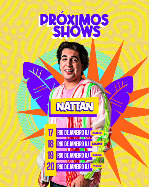 FLYER EVENTO SHOW AGENDA NATTAN PSD FEED 67