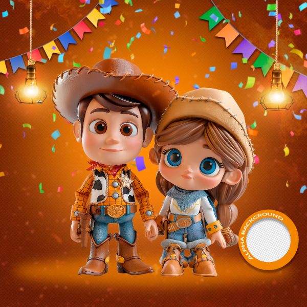 MASCOTES DE FESTA JUNINA MODELO 139