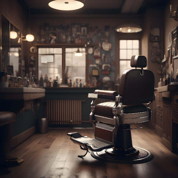 SALÃO DE BARBEARIA - BACKGROUND PARA COMPOSIÇÃO