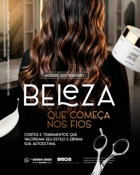 SALÃO DE BELEZA SOCIAL MEDIA PSD EDITÁVEL 2