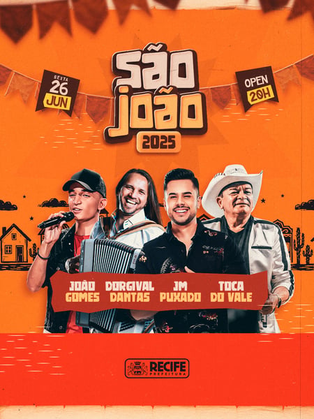 FLYER EVENTO SÃO JOÃO SHOW PSD EDITÁVEL