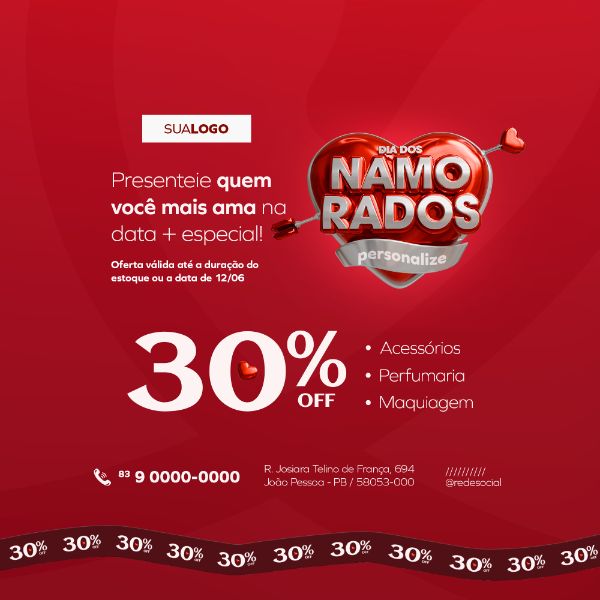 DIA DOS NAMORADOS SOCIAL MEDIA POST FEED