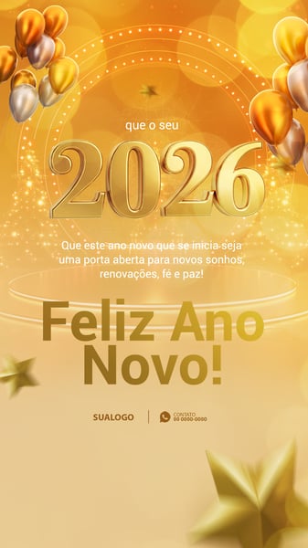 SOCIAL MEDIA FELIZ ANO NOVO E PROSPERO 2026 - ST