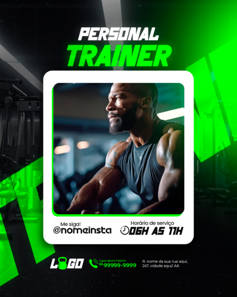 ACADEMIA PERSONAL TRAINER PERFIL INSTAGRAM  SOCIAL MEDIA PSD