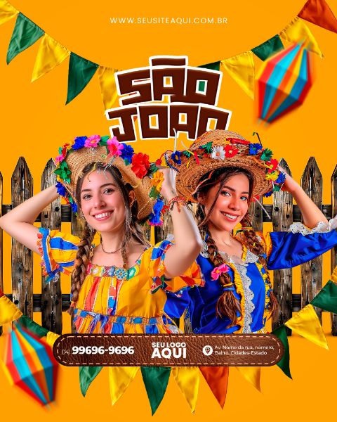 FEED - FESTA JUNINA, SÃO JOÃO - PSD EDITÁVEL