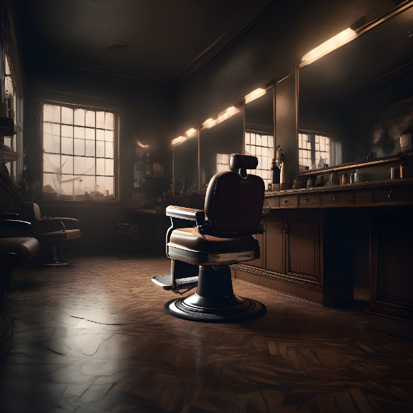 SALÃO DE BARBEARIA - BACKGROUND PARA COMPOSIÇÃO