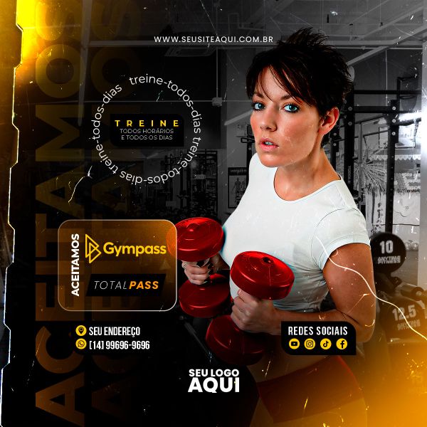 ACADEMIA - CROSS FIT - FITNESS | SOCIAL MEDIA | PSD EDITÁVEL