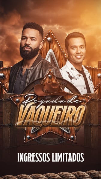 FLYER PEGADA DE VAQUEIRO STORIES PSD EDITÁVEL