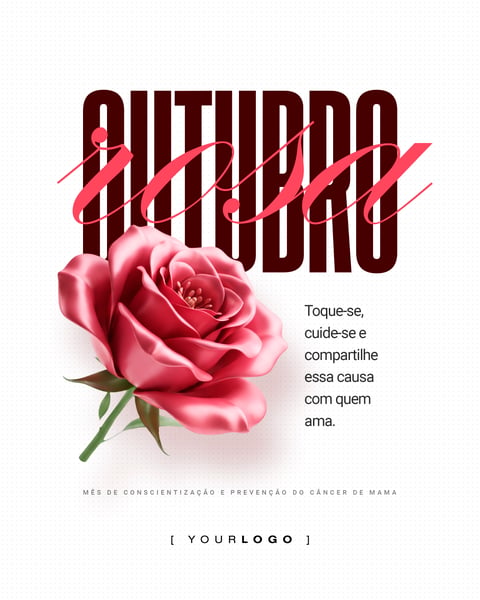 OUTUBRO ROSA TOQUE SE SOCIAL MEDIA PSD EDITÁVEL