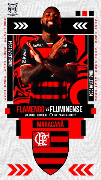 FLYER ESPORTIVO FUTEBOL BRASILEIRÃO 2024 FLAMENGO