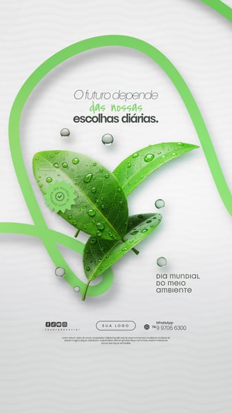 05 DE JUNHO - DIA MUNDIAL DO MEIO AMBIENTE SOCIAL MEDIA PSD EDITÁVEL