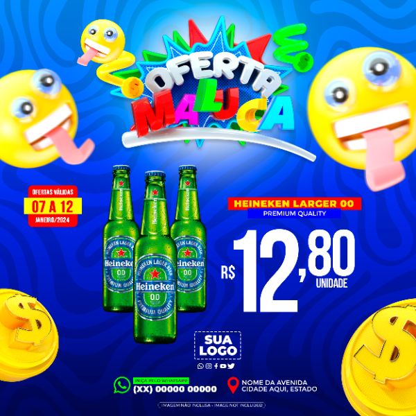 Encarte de Supermercado Social Media PSD Editável