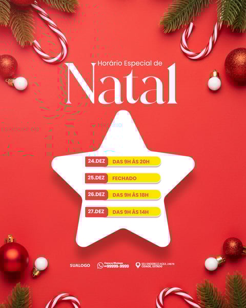 ATENÇÃO HORÁRIO ESPECIAL DE NATAL 3